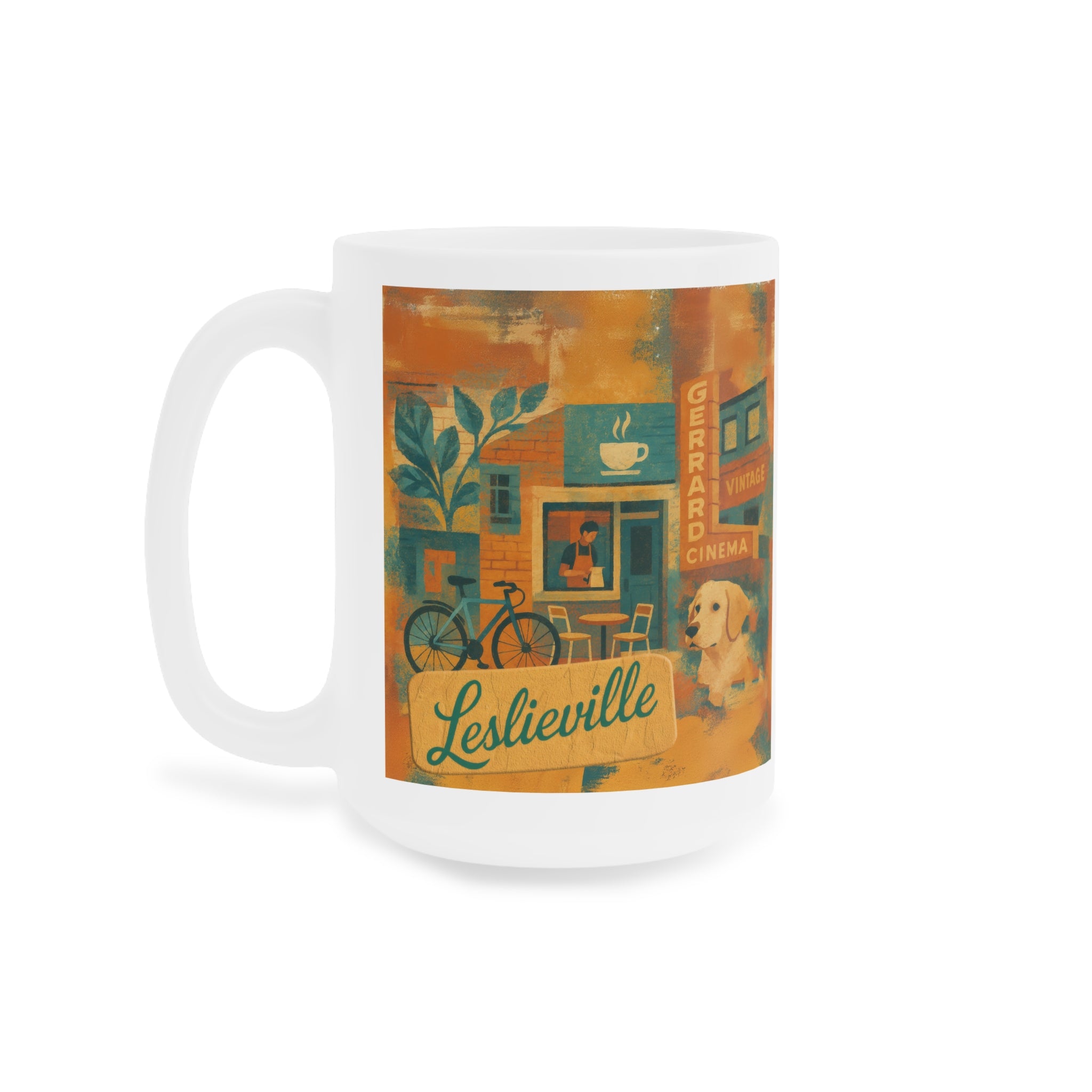 Leslieville - White Glossy Mug