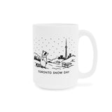 Toronto Snow Day - White Glossy Mug