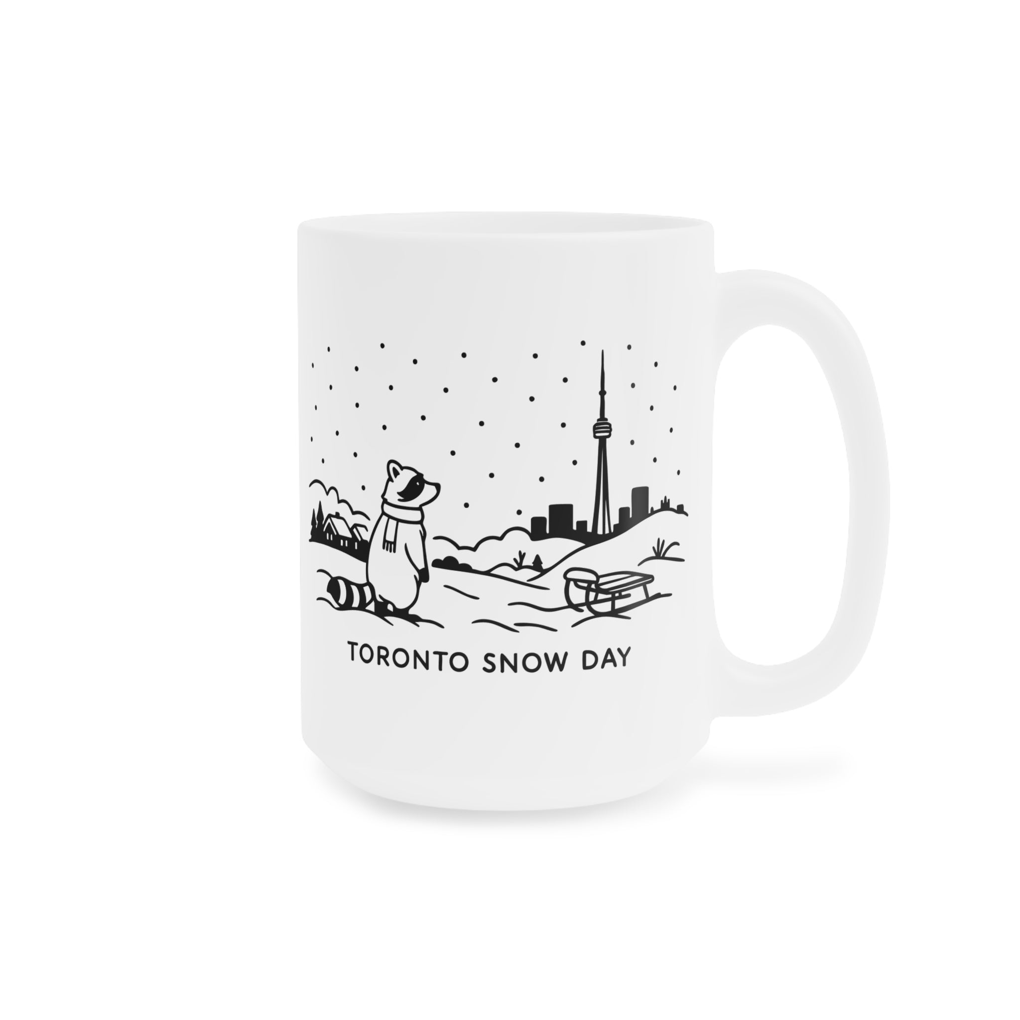 Toronto Snow Day - White Glossy Mug