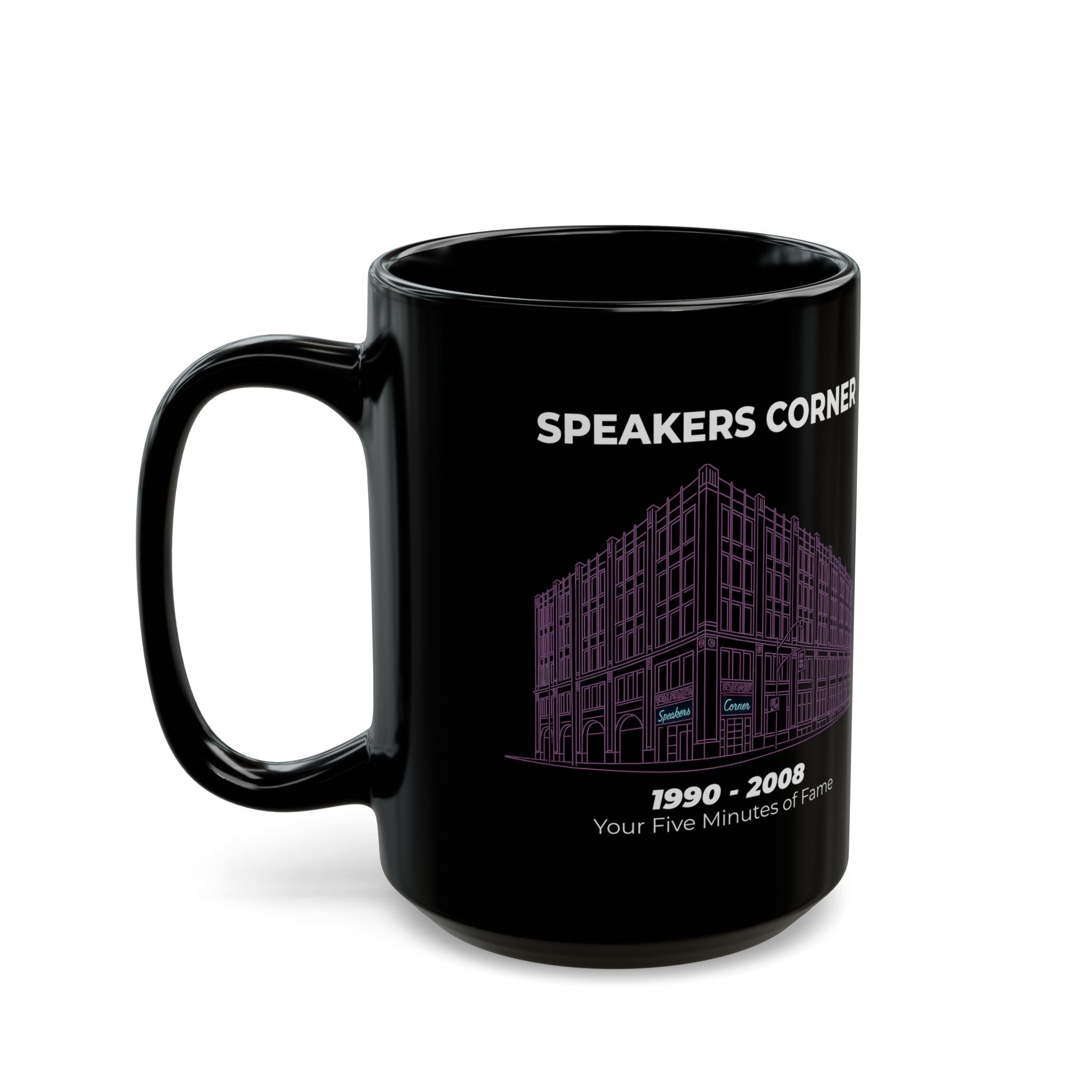 Speakers Corner - Black Glossy Mug