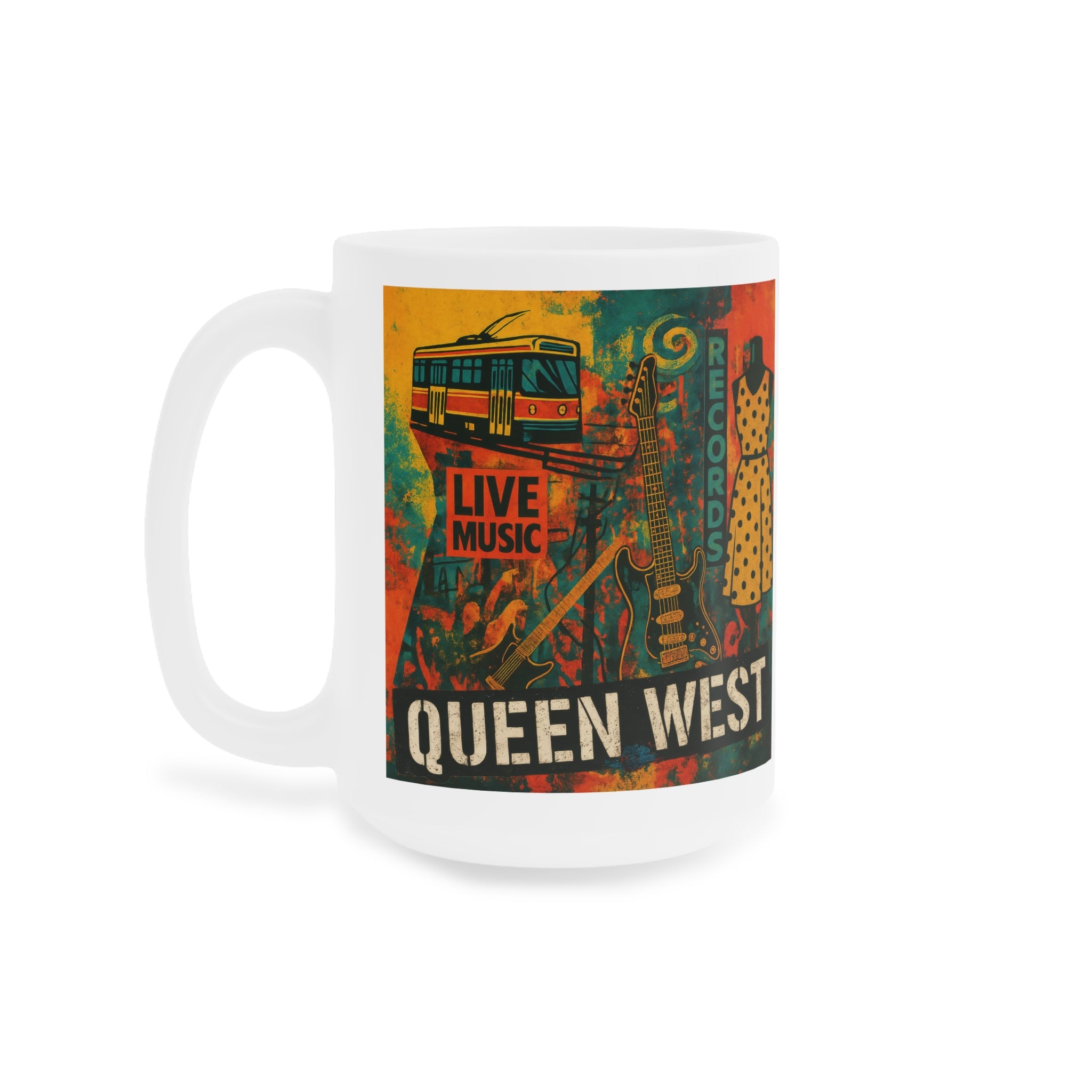 Queen West - White Glossy Mug