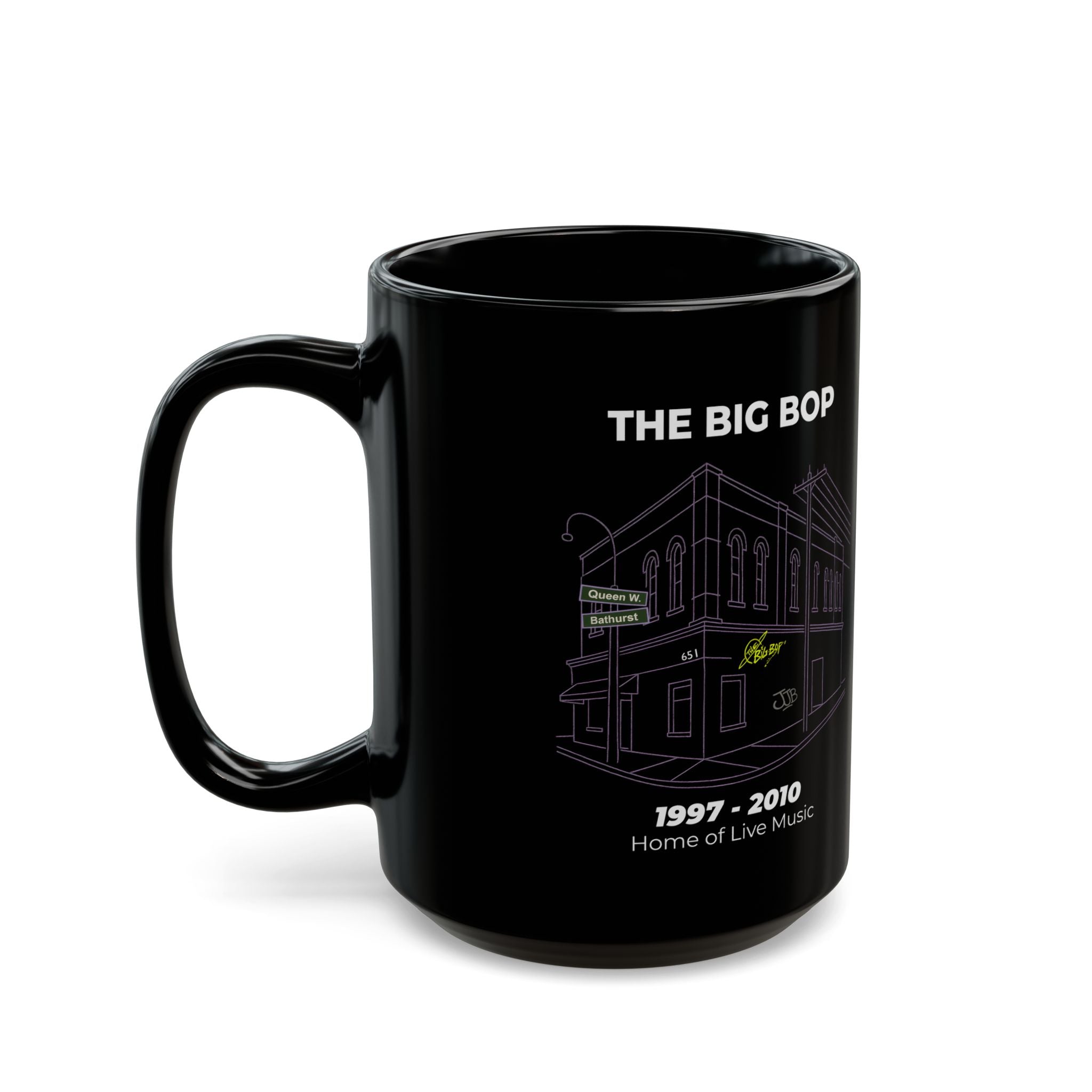 The Big Bop - Black Glossy Mug