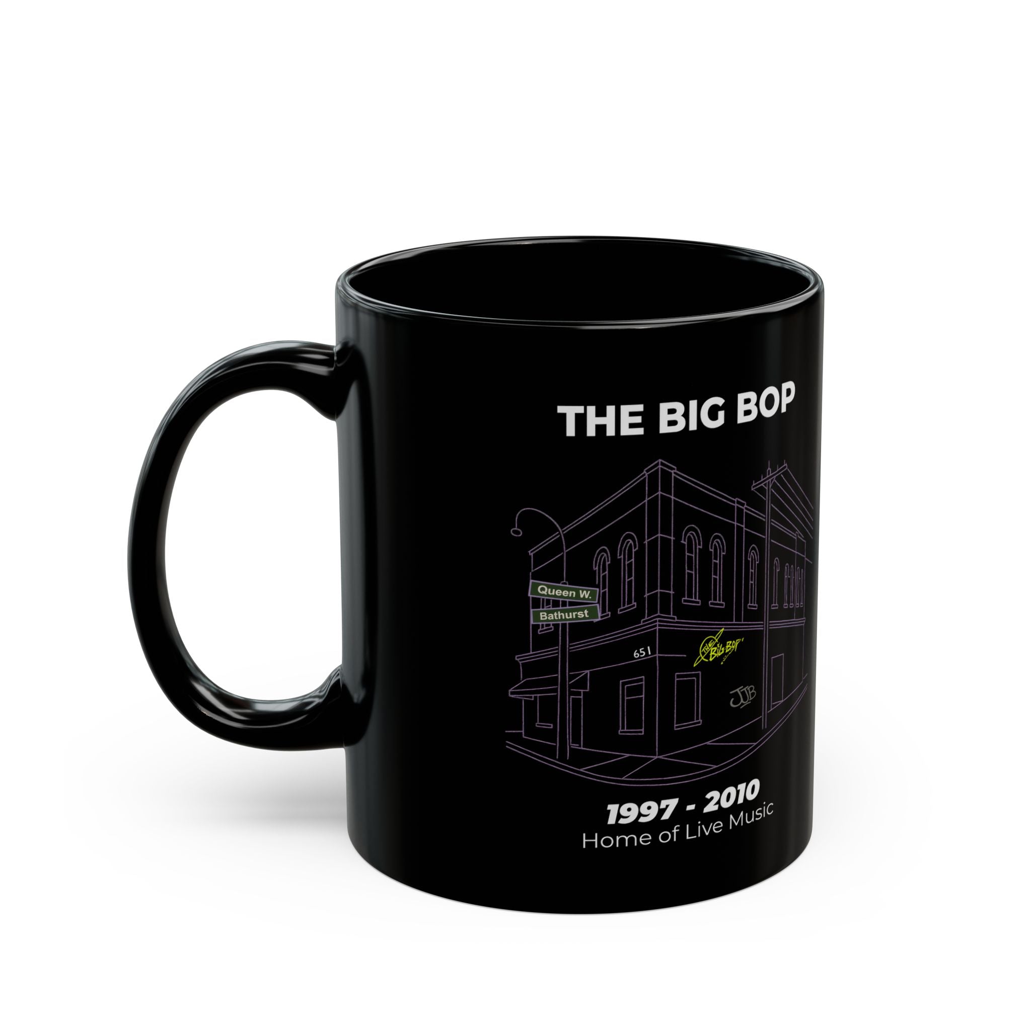 The Big Bop - Black Glossy Mug