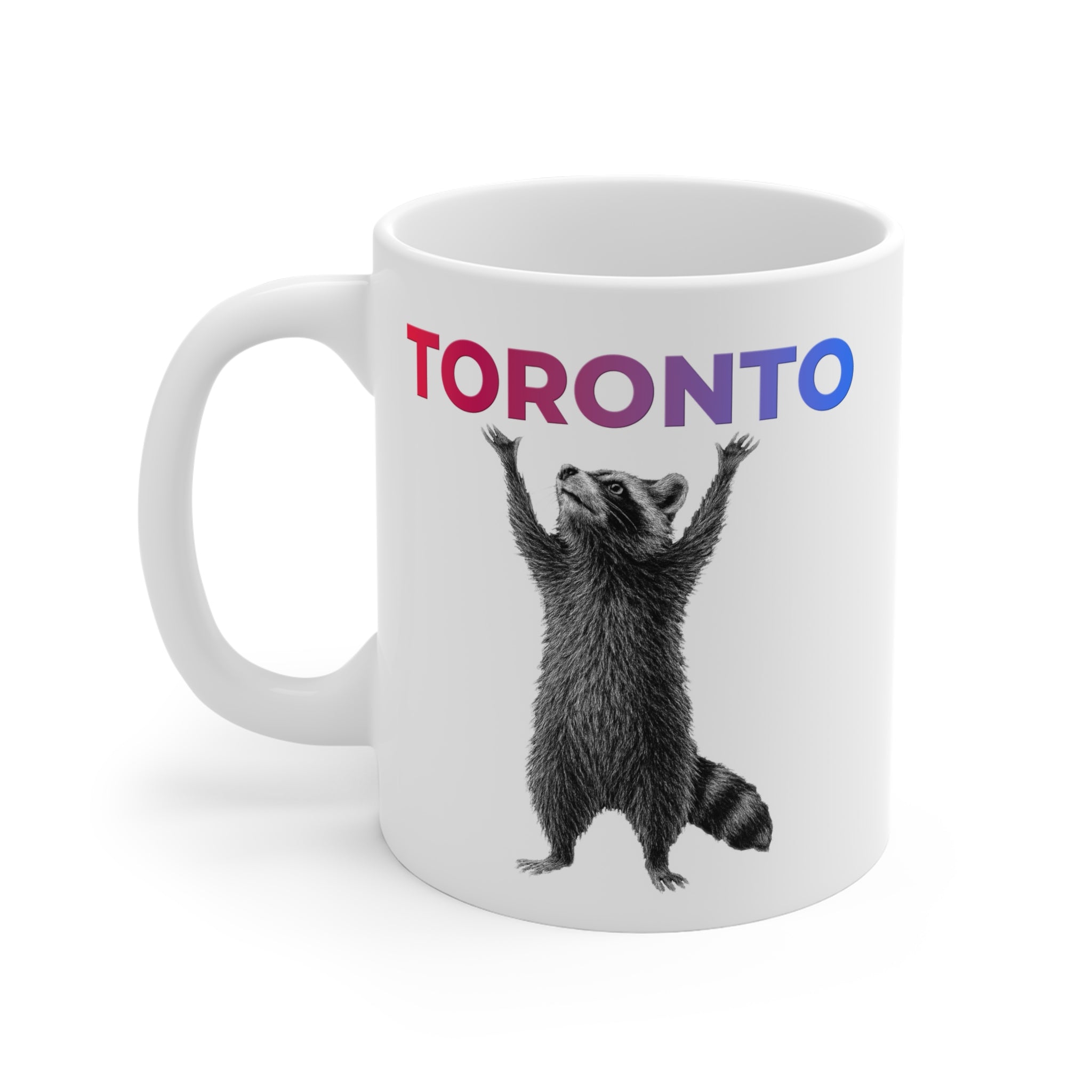 Toronto Raccoon - White Glossy Mug